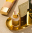 LIFE's LUXURY Gold Oval Accessories Tray